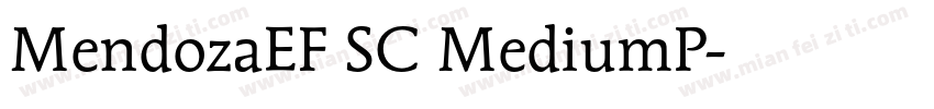 MendozaEF SC MediumP字体转换